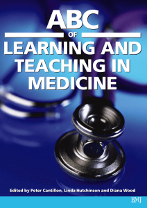 ABC of Learning and Teaching in Medicine