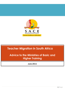 Teacher Migration in South Africa