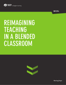 reimagining teaching in a blended classroom