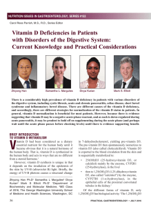 Vitamin D Deficiencies in Patients with Disorders of the Digestive