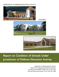 DoDEA Facilities Congressional Report 2008