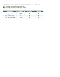 2011-12 Folsom Cordova School Facility Conditions Evaluation