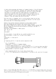 Count switch pressings and display on 7