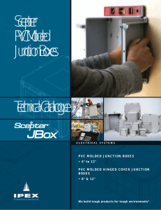 Scepter® PVC Molded Junction Boxes Technical Catalogue