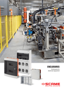Enclosures for electrical equipment
