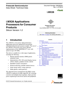 i.MX28 Applications Processors for Consumer Products