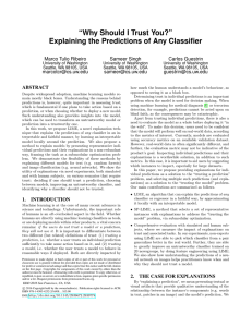 “Why Should I Trust You?” Explaining the Predictions of Any Classifier