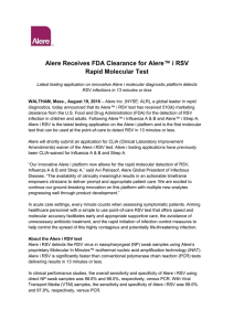 Alere Receives FDA Clearance for Alere™ i