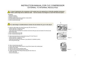 INSTRUCTION MANUAL FOR CVC COMPRESSOR