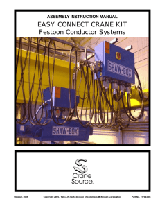 EASY CONNECT CRANE KIT Festoon Conductor Systems