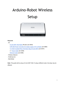 Arduino-Robot Wireless Setup