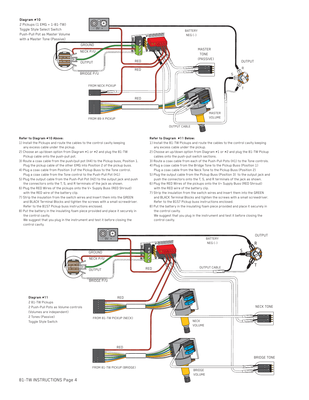 Emg Wiring Diagram 81 85 1 Volume Tone - Wiring Diagram