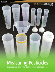 Measuring Pesticides - Purdue Extension