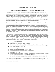 MOSFET Opamp Design with SPICE