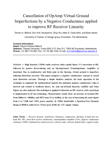 Cancellation of OpAmp Virtual Ground Imperfections by a Negative