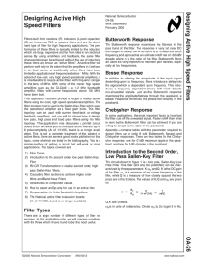 OA-26 Designing Active High Speed Filters