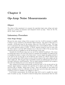 Chapter 3 Op-Amp Noise Measurements