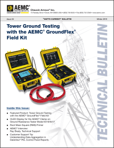 Tower Ground Testing with the AEMC® GroundFlex® Field Kit