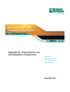 Appendix B—Transmission Line and Substation Components