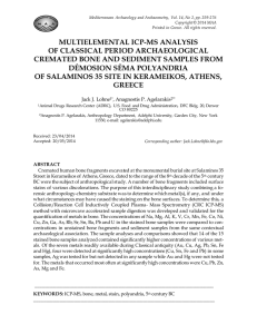 FullText - Mediterranean Archaeology and Archaeometry