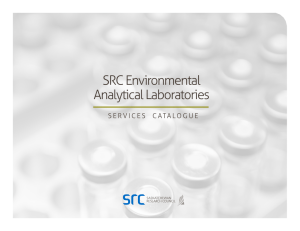 Environmental Analytical Laboratories Services Catalogue