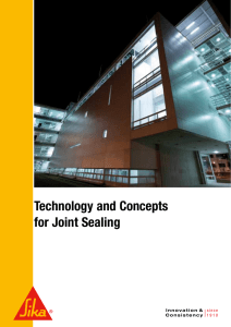 Technology and Concepts for Joint Sealing