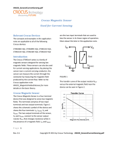 Crocus Magnetic Sensor Used for Current Sensing