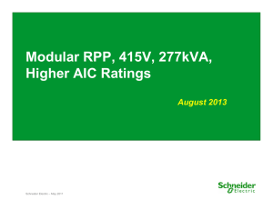 Modular RPP 415V With Higher SCCR Ratings