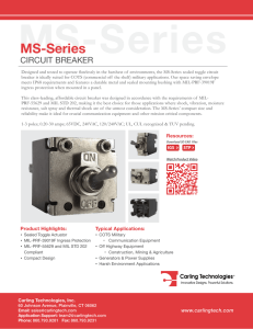 MS-Series Circuit Breaker Datasheet