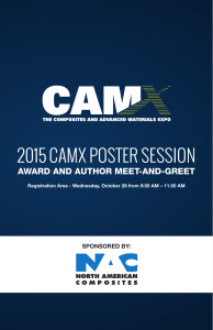2015 CAMX Poster Session Entrants
