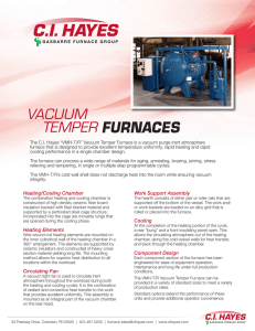C.I. Hayes: Vacuum Temper Furnaces