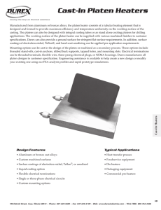 Cast-In Platen Heaters