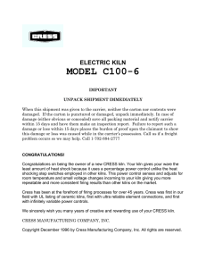 model c100-6 - Cress Manufacturing