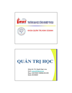 Nhà quản trị - Đại học Duy Tân