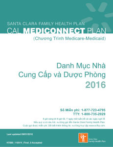Tiếng Việt - Santa Clara Family Health Plan