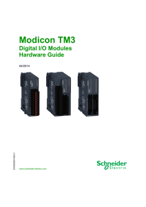 Modicon TM3 - Digital I/O Modules - Hardware Guide