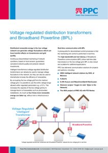 Voltage Regulated Intelligent Transformers with BPL - ppc