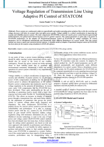 Voltage Regulation of Transmission Line Using Adaptive PI Control