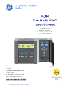 PQM Power Quality Meter