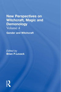 New Perspectives on Witchcraft, Magic and Demonology