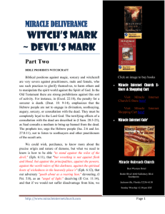 WITCH`S MARK ~ DEVIL`S MARK