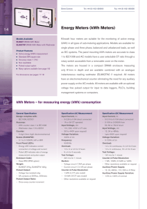 14 i Energy Meters (kWh Meters)