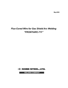 Flux-Cored Wire for Gas Shield Arc Welding