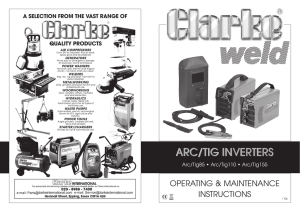 ARC/TIG 85-155 Welder Manual