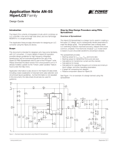 Application Note AN-55 HiperLCS Family