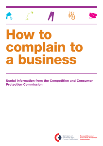 Complain to a business