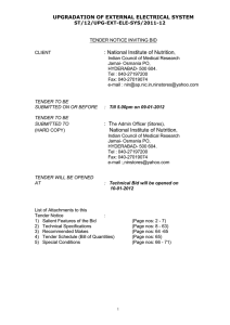 tender document - National Institute of Nutrition