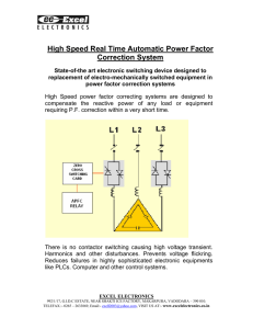 High Speed Real Time Automatic Power Factor Correction System