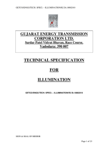 Illumination GETCO/ENGG/TECH. SPECI.