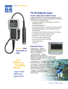 YSI 556 Multiprobe System www.YSI.com